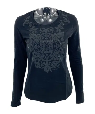 ARMANI JEANS ROUND COLLAR AND LONG-SLEEVED T-SHIRT