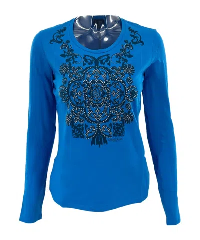 ARMANI JEANS ROUND COLLAR AND LONG-SLEEVED T-SHIRT