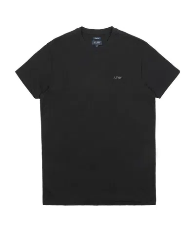 ARMANI JEANS ROUND COLLAR LOGO T-SHIRT