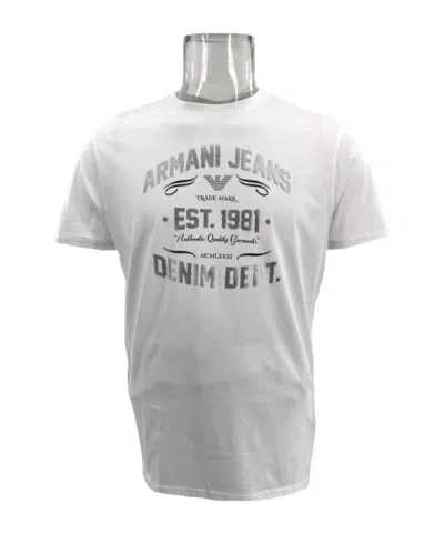 ARMANI JEANS ROUND COLLAR LOGO T-SHIRT