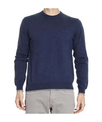 ARMANI JEANS ROUND-NECKED LOGO PULLOVER