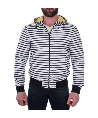 ARMANI JEANS STRIPED CASUAL JACKET