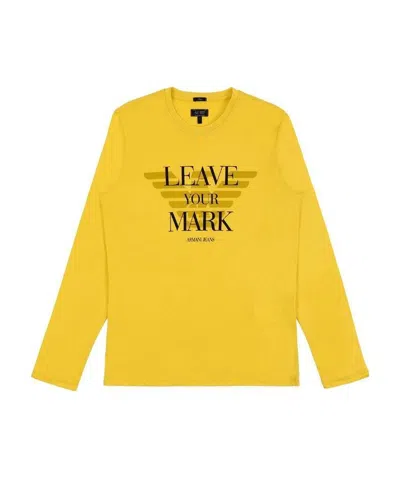 ARMANI JEANS T-SHIRT WITH ROUND NECK AND LONG SLEEVES