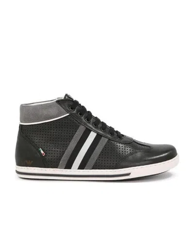 ARMANI JEANS STRAP-UP CASUAL SNEAKERS