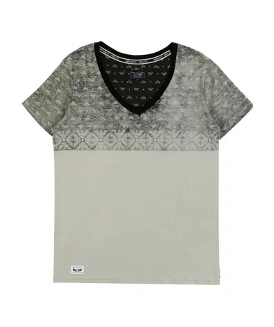 ARMANI JEANS V-COLLAR SHORT-SLEEVED T-SHIRT
