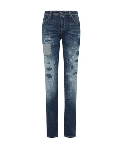ARMANI JEANS WASH AND WEAR OUT SKINNY JEANS