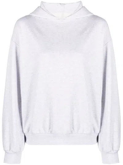 ARMARIUM WOMEN LIGHT GREY COTTON HOODIE, S LUXURY SWEATSHIRTS & HOODIES FOR WOMEN DARVEYS