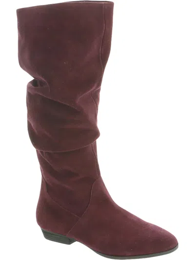 ARRAY NORWALK WOMENS SUEDE SLOUCHY MID-CALF BOOTS