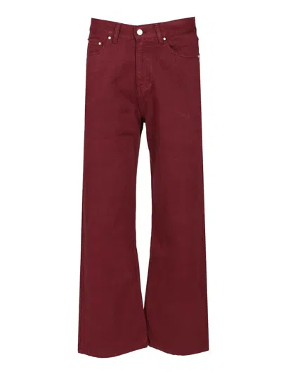ARTE DENIM JEANS TROUSERS BORDEAUX