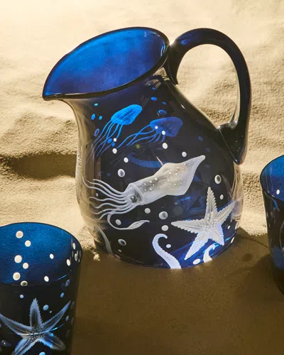 ARTEL FRUTTI DI MARE HAND-ENGRAVED CRYSTAL JUG