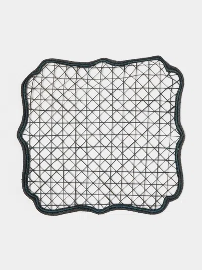 ARTESANÍAS DEL ATLÁNTICO ENGLISH BEZEL HANDWOVEN PALM PLACEMATS (SET OF 4)