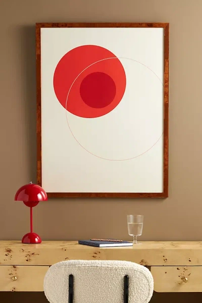 ARTFULLY WALLS ORANGE CIRCULAR COMPOSITION WALL ART
