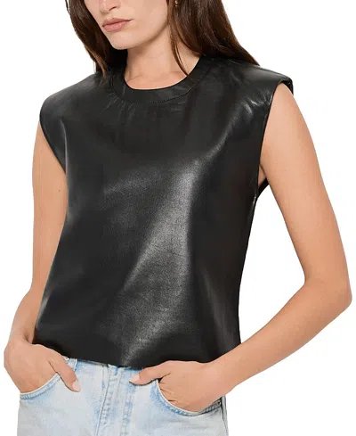 AS BY DF AS BY DF BLAZE RECYCLED LEATHER TEE