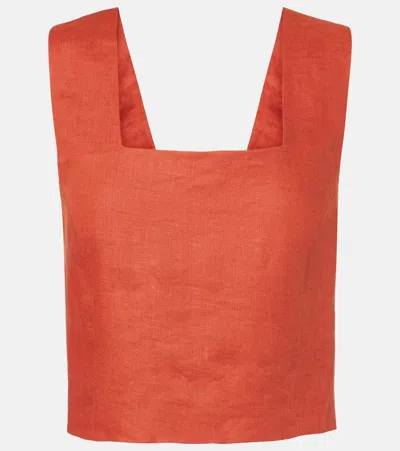 ASCENO COZUMEL LINEN TOP