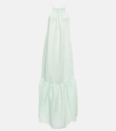 ASCENO IBIZA LINEN MAXI DRESS