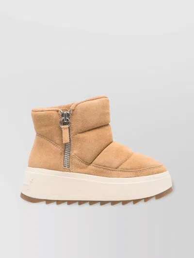 ASH ALMOND TOE SUEDE LEATHER ANKLE BOOTS