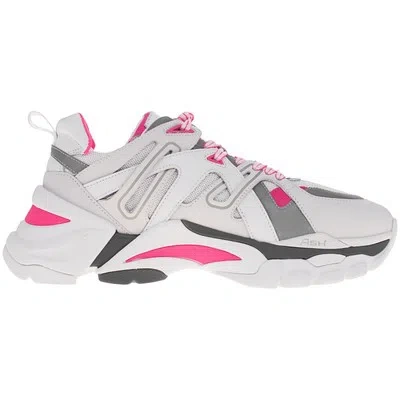 ASH ASH DAMEN TRAINER FLASH CASUAL LOW-TOP LACE UP LEATHER MESH