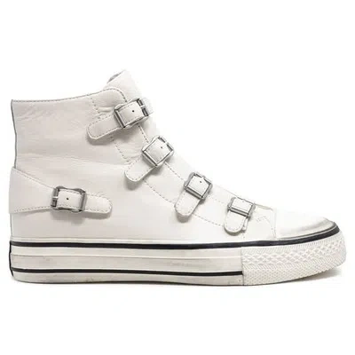 ASH ASH DAMEN TRAINER VIRGIN 132212 CASUAL BUCKLES ZIP UP HI-TOP SNEAKERS LEDER
