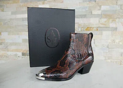 ASH ASH SIZE 39 ANKLE BOOTS BOOTIES FLOYD SHOES SNAKE COUNTRY FORMER RRP 285 €