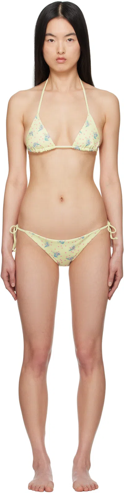 ASHLEY WILLIAMS YELLOW BUNNY BIKINI