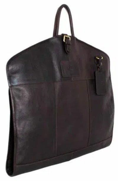 ASHWOOD LEATHER ASHWOOD LEATHER MENS CHELSEA VEG TAN HARPER FOLDED SUIT CARRIER - BROWN