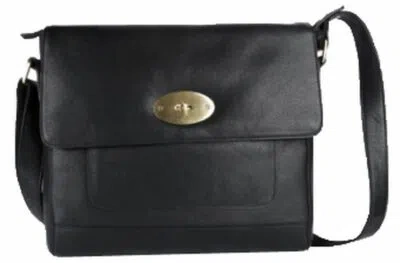 ASHWOOD LEATHER ASHWOOD LEATHER MENS MESSENGER BAG - BLACK