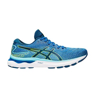 ASICS GEL NIMBUS 24 2E WIDE 'LAKE DRIVE HAZARD GREEN'