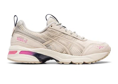 ASICS GEL1090 V2 (WOMEN'S) SNEAKERS IN OATMEAL/OYSTER GREY