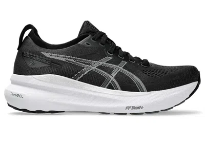 ASICS GELKAYANO 31 WHITE (WOMEN'S) SNEAKERS IN BLACK/PURE SILVER