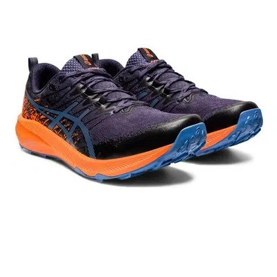 ASICS ASICS HERREN FUJI LITE 2 TRAIL TURNSCHUHE LAUFSCHUHE SNEAKER BLAU ORANGE