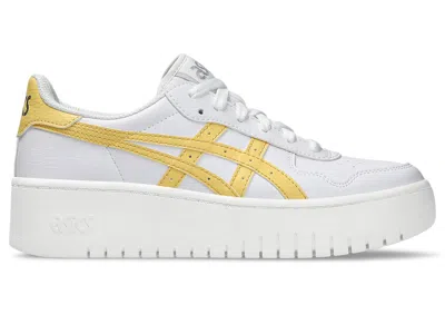 ASICS JAPAN S PF (WOMEN'S) SNEAKERS IN WHITE/FADED YELLOW