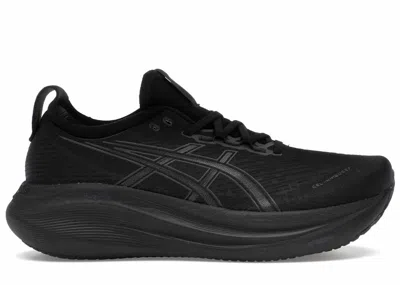 ASICS MEN'S ASICS GELNIMBUS 27 SNEAKERS IN BLACK/GRAPHITE GREY