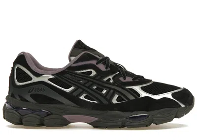 ASICS MEN'S ASICS GELNYC PURPLE SNEAKERS IN BLACK/GRAPHITE GREY