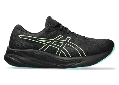 ASICS MEN'S ASICS GELPULSE 15 GTX SNEAKERS IN BLACK/ILLUMINATE GREEN