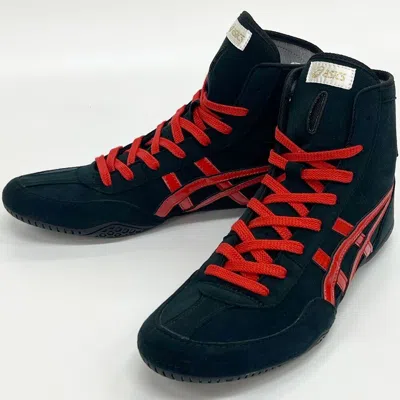 ASICS 1083A001 ASICS WRESTLING BOXING SHOES BLACK×RED×BLACK EX-EO SUCCESSOR US7.5-11.5