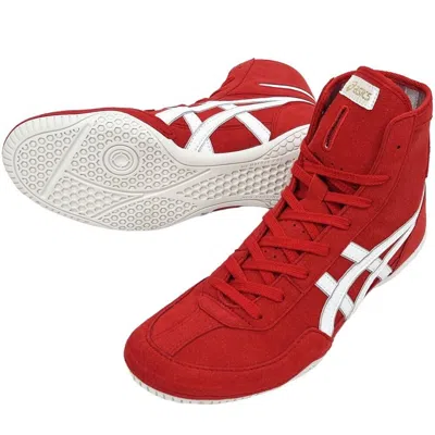 ASICS 1083A001 ASICS WRESTLING SHOES RED X WHITE X SILVER EX-EO SUCCESSOR US7.5-11.5