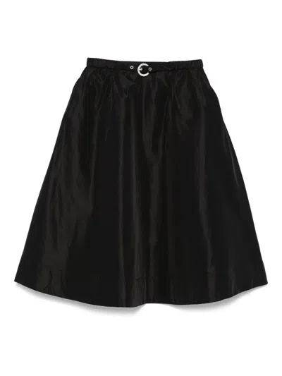 ASPESI BELTED MIDI SKIRT