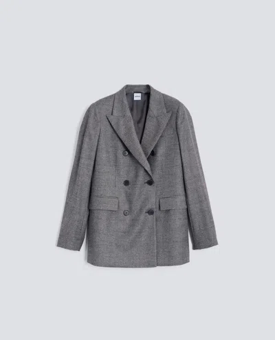 ASPESI FLANNEL DOUBLE-BREASTED BLAZER