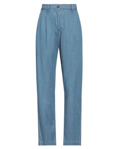 ASPESI ASPESI WOMAN JEANS BLUE SIZE 6 COTTON