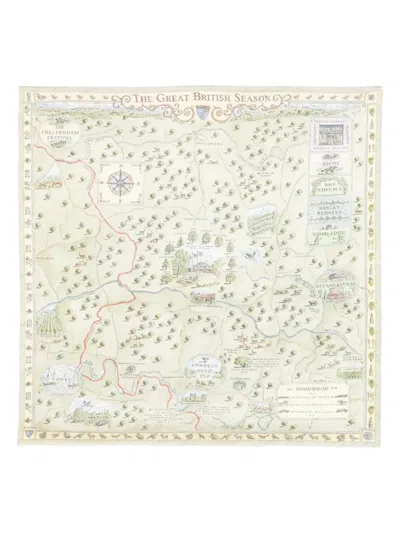 ASPINAL OF LONDON GREAT BRITISH SILK SCARF