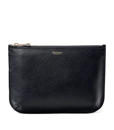 ASPINAL OF LONDON LARGE LEATHER ELLA POUCH