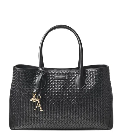 ASPINAL OF LONDON LEATHER LONDON TOTE BAG