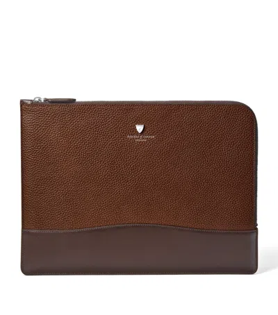 ASPINAL OF LONDON LEATHER MOUNT STREET LAPTOP CASE