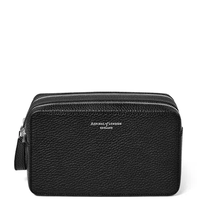 ASPINAL OF LONDON LEATHER MOUNT STREET TOILETRIES BAG