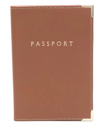 ASPINAL OF LONDON LEATHER PASSPORT COVER