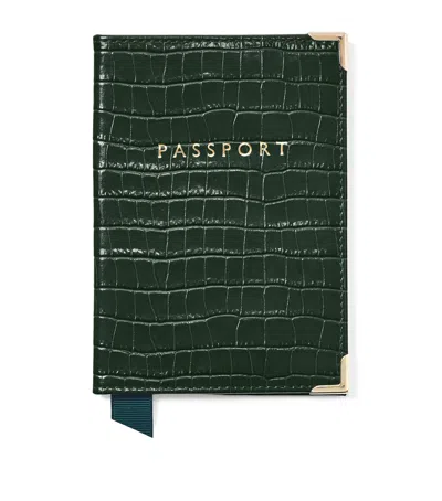 ASPINAL OF LONDON ASPINAL OF LONDON LEATHER PASSPORT COVER