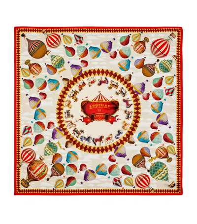 ASPINAL OF LONDON SILK HOT AIR BALLOON PRINT SCARF
