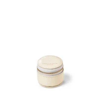ASPINAL OF LONDON SMALL ROUND JEWELLERY BOX