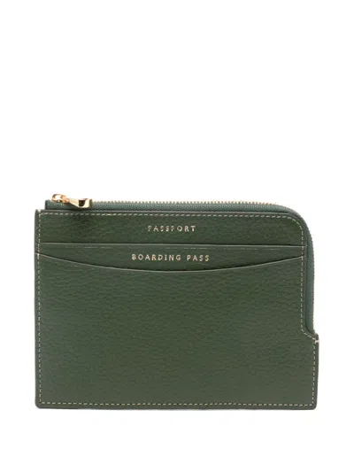 ASPINAL OF LONDON ZIPPED TRAVEL WALLET