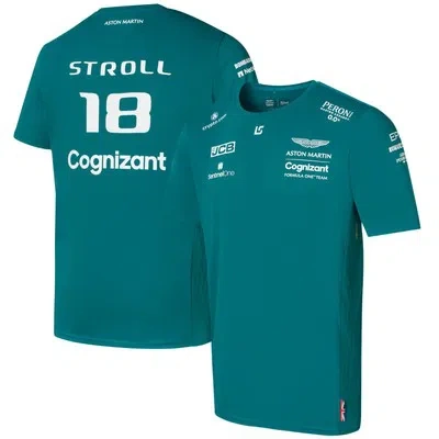 ASTON MARTIN F1 ASTON MARTIN F1 COGNIZANT 2022 OFFICIAL TEAM DRIVER T-SHIRT - LANCE STROLL MENS
